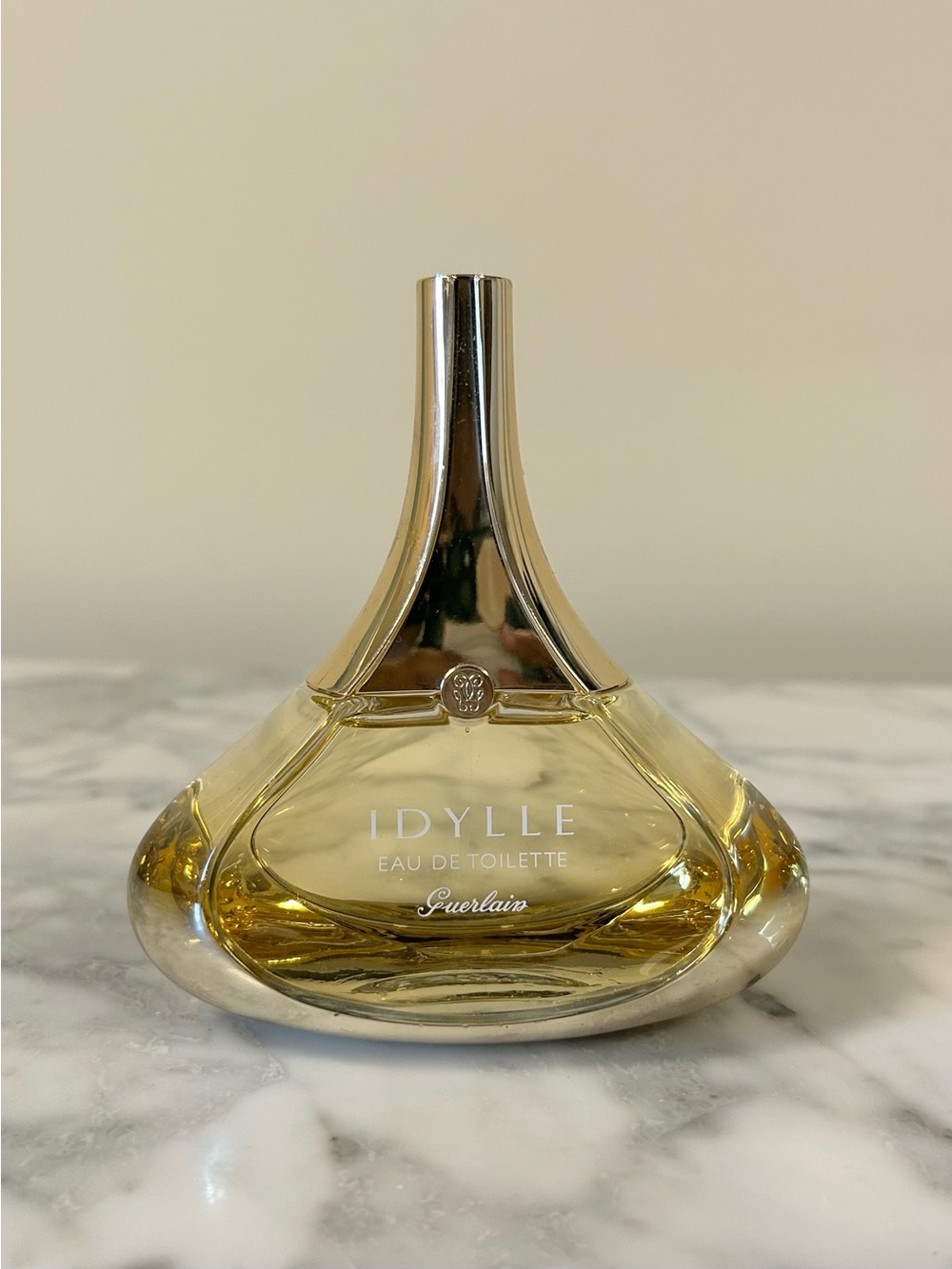 Vintage Guerlain Idylle Perfume Original Teardrop Glass Bottle 100mL 3.4 fl oz